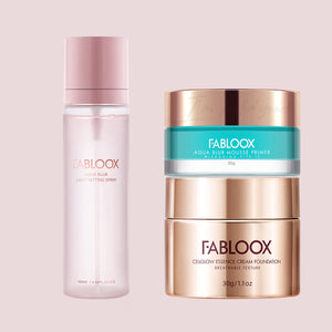Aqua Blur Mousse Primer 30g/1.1 oz+Setting Spray+Cream Foundation30g/1.1 oz - Fabloox